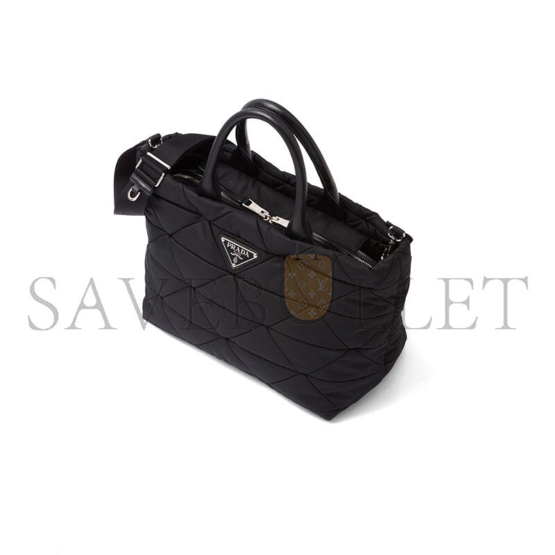 Pra*a padded re-nylon tote bag 1bg435 (33*23*16cm)